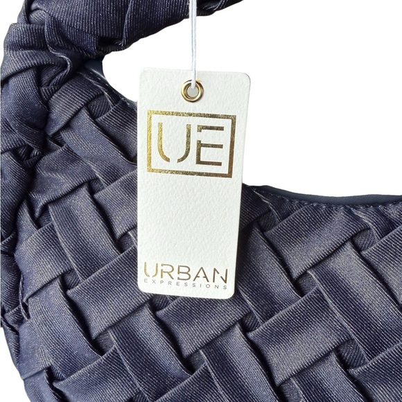 2 Urban Expressions Navy Woven Clutch for Women Evening Events Each is $— OBO - Picture 5 of 5